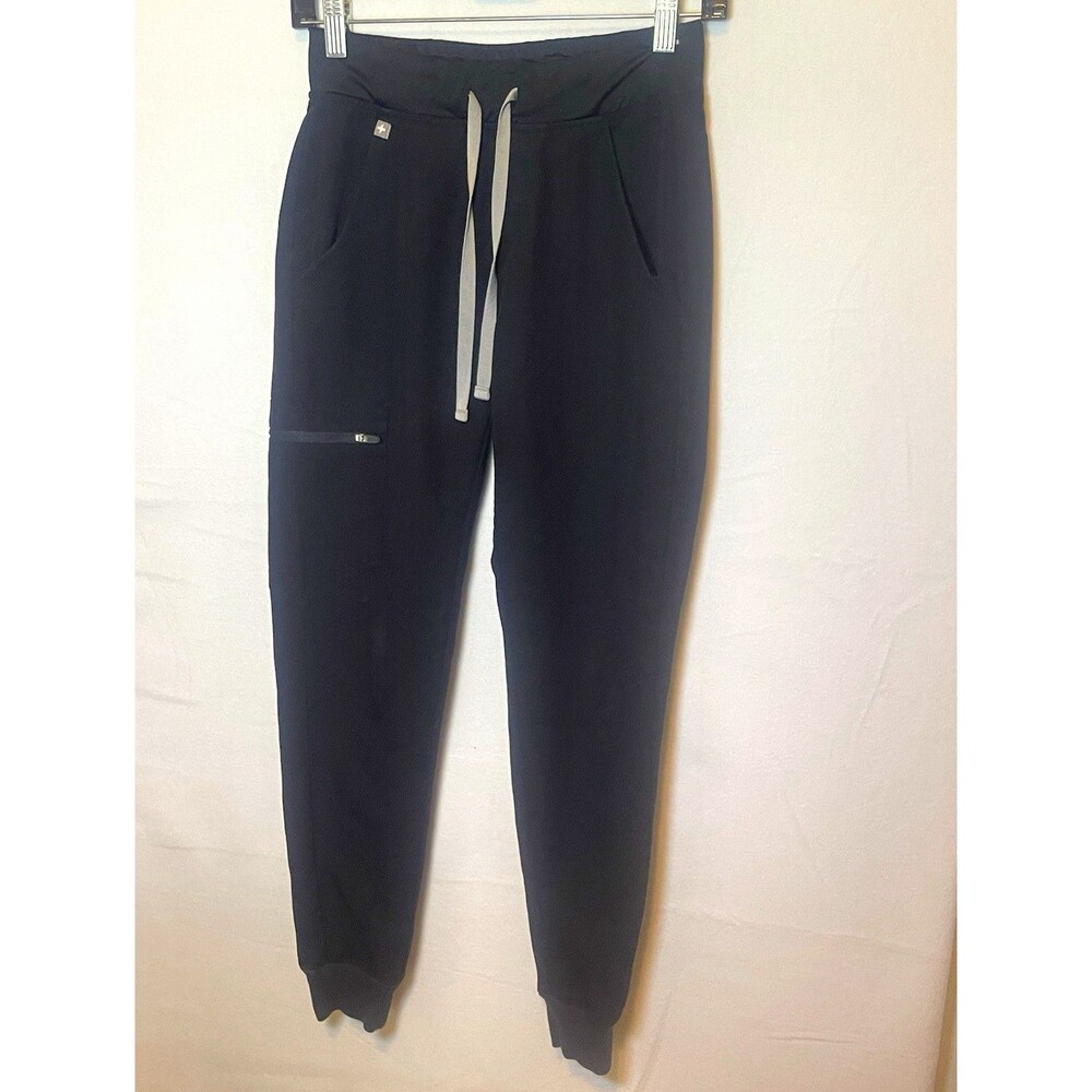 FIGS Technical Collection Women’s Black Solid Scrub Jogger Pants XXS